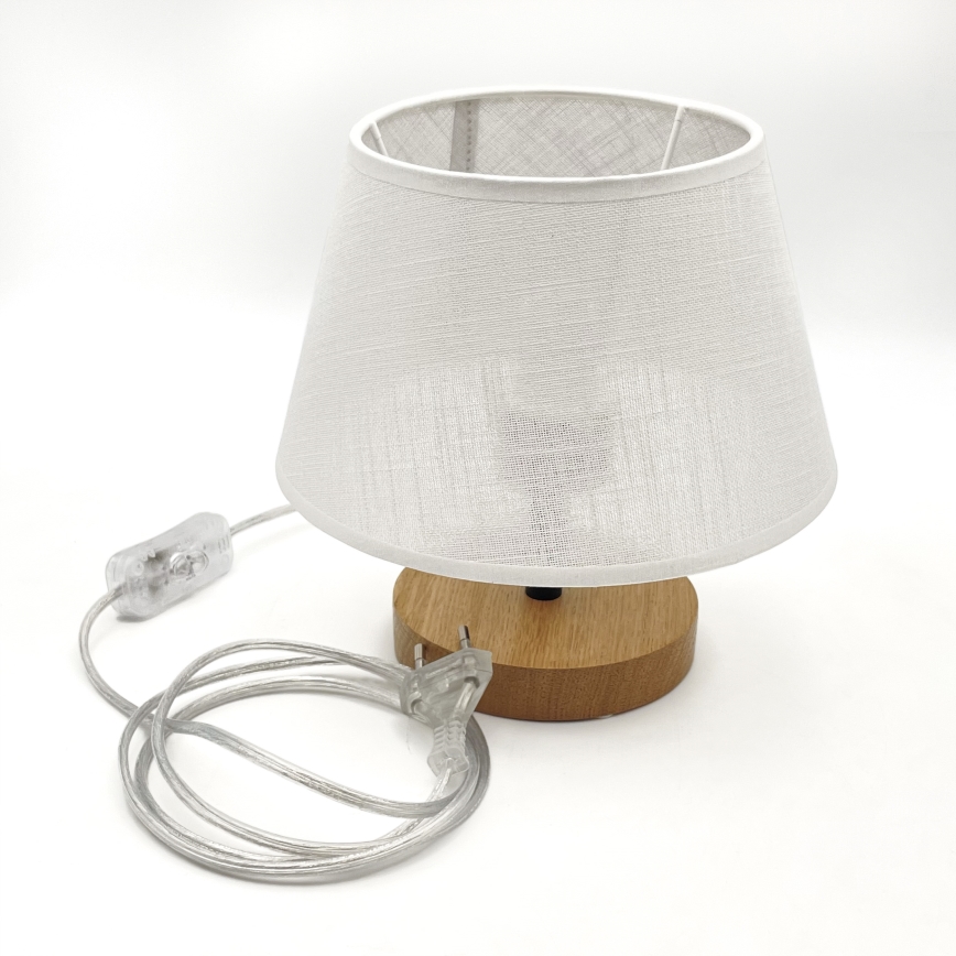 Brilagi - Lampada da tavolo ANTHONY 1xE27/60W/230V quercia/bianco