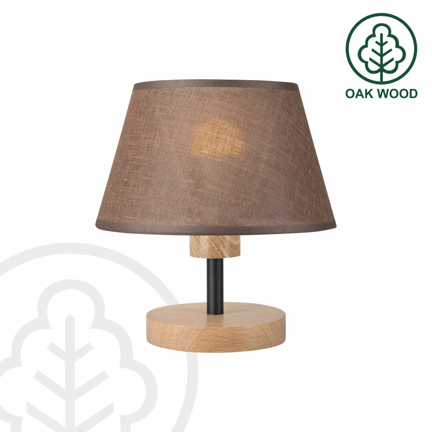 Brilagi - Lampada da tavolo ANTHONY 1xE27/60W/230V quercia/marrone