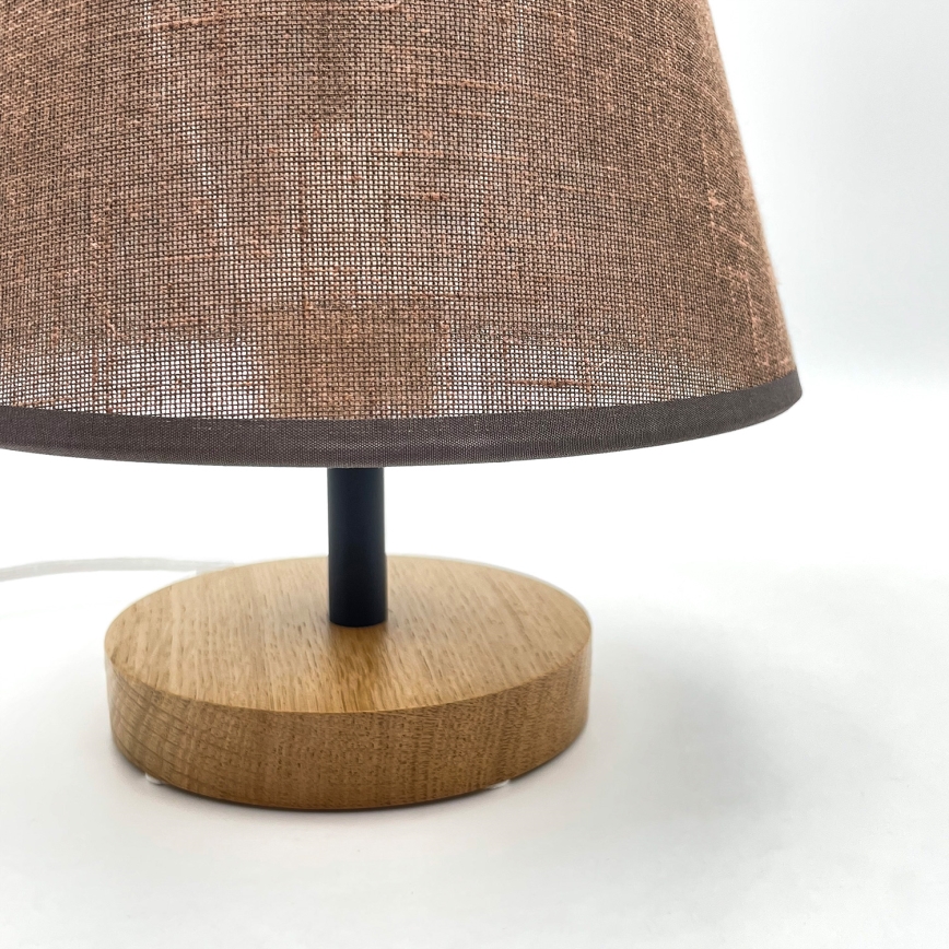 Brilagi - Lampada da tavolo ANTHONY 1xE27/60W/230V quercia/marrone