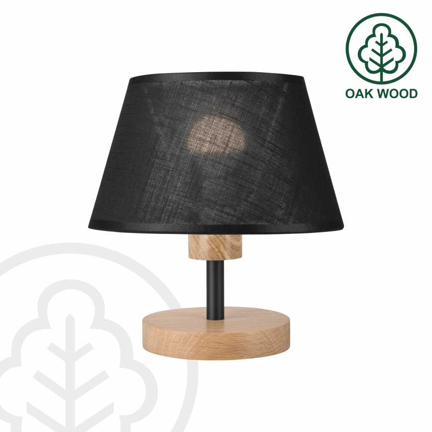 Brilagi - Lampada da tavolo ANTHONY 1xE27/60W/230V quercia/nero