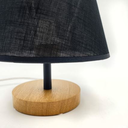 Brilagi - Lampada da tavolo ANTHONY 1xE27/60W/230V quercia/nero