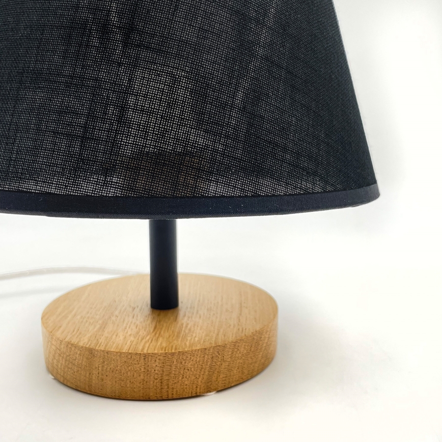 Brilagi - Lampada da tavolo ANTHONY 1xE27/60W/230V quercia/nero