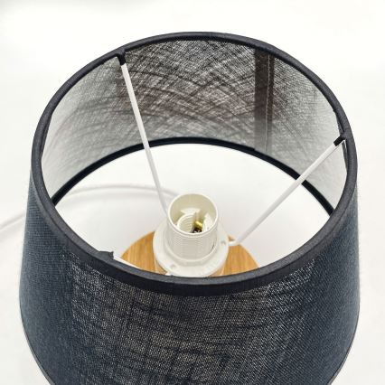 Brilagi - Lampada da tavolo ANTHONY 1xE27/60W/230V quercia/nero