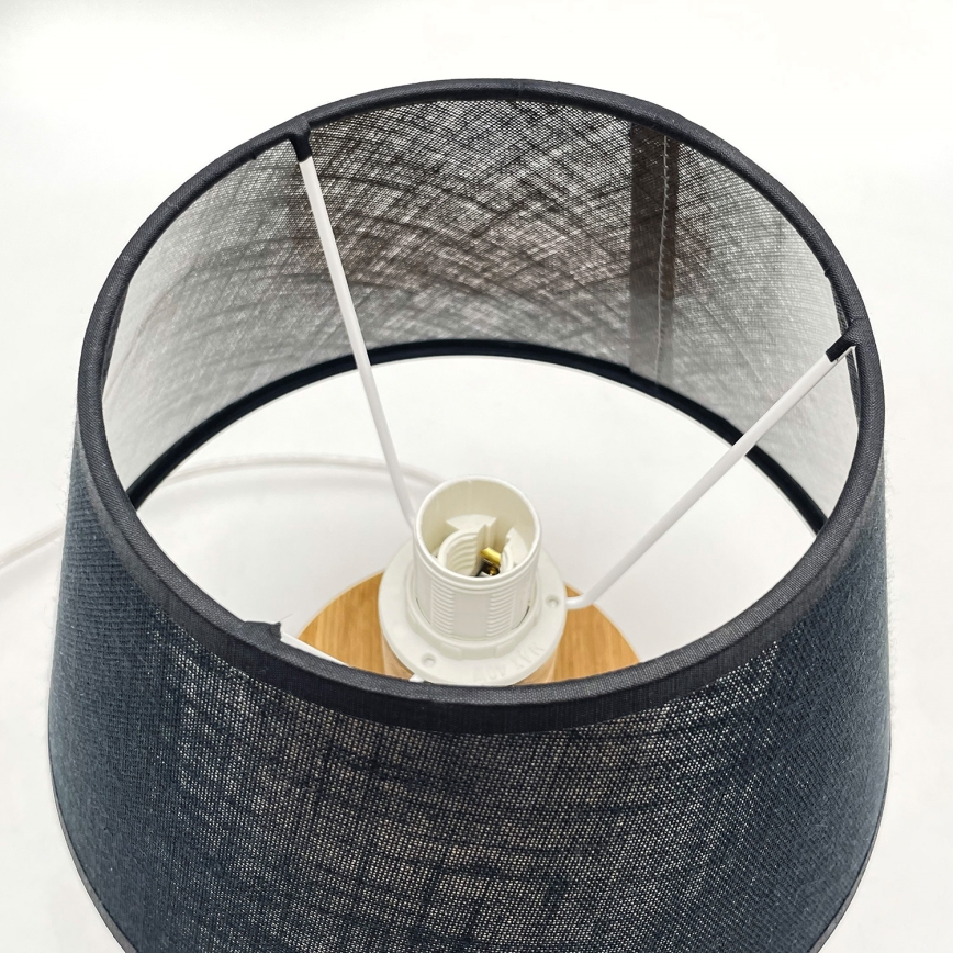 Brilagi - Lampada da tavolo ANTHONY 1xE27/60W/230V quercia/nero