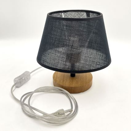 Brilagi - Lampada da tavolo ANTHONY 1xE27/60W/230V quercia/nero