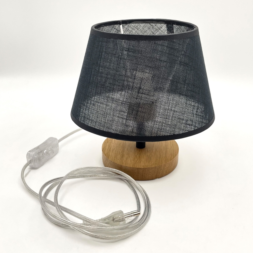 Brilagi - Lampada da tavolo ANTHONY 1xE27/60W/230V quercia/nero
