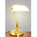 Brilagi - Lampada da tavolo BANK OFFICE 1xE27/60W/230V dorata/bianca