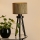 Brilagi - Lampada da tavolo BOSTON ROLLER 1xE27/15W/230V paglia marrone/oro