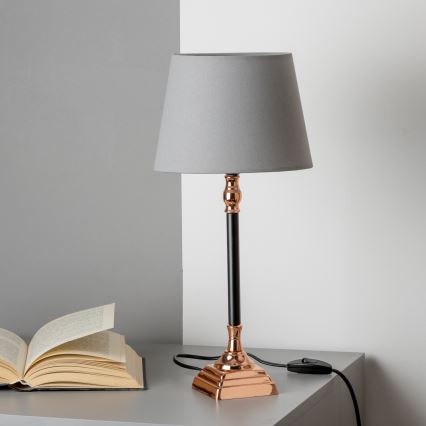 BRILAGI - Lampada da tavolo CERIA 1xE14/40W/230V Ø 20,5cm nero/rame/grigio