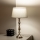 Brilagi - Lampada da tavolo CERIA 1xE27/60W/230V diametro 25 cm cromo lucido/grigio