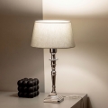 BRILAGI - Lampada da tavolo CERIA 1xE27/60W/230V Ø 25 cm argento/grigio