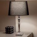 BRILAGI - Lampada da tavolo CERIA 1xE27/60W/230V Ø 30 cm argento/nero