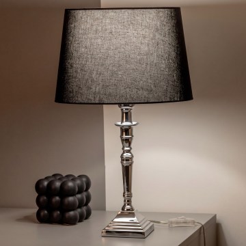 BRILAGI - Lampada da tavolo CERIA 1xE27/60W/230V Ø 30 cm argento/nero