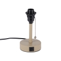 Brilagi - Lampada da tavolo con porta USB TABLON 1xE27/25W/230V beige