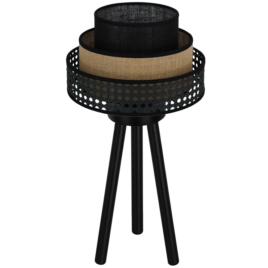 Brilagi - Lampada da tavolo DAKOTA LUNETA 1xE27/15W/230V nero/beige