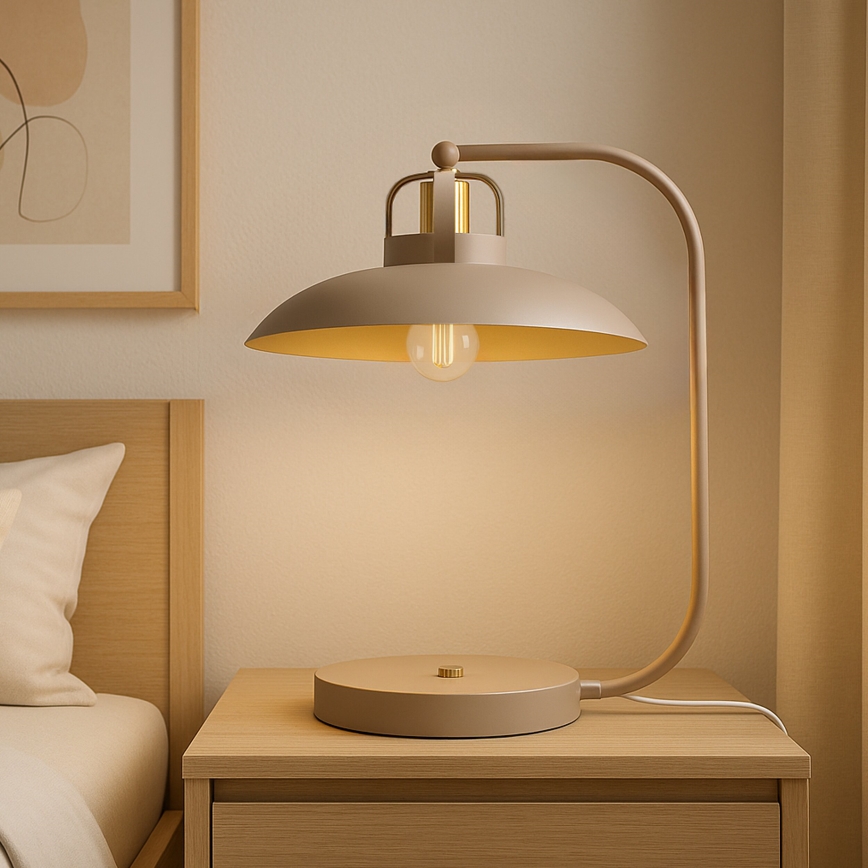 Brilagi - Lampada da tavolo FLAMENGO 1xE27/60W/230V beige