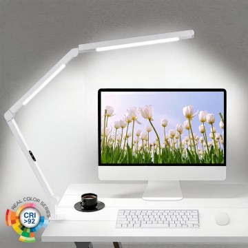 Brilagi - Lampada da tavolo flessibile dimmerabile a sfioramento VARIO LED/12W/230V 3000/4000/5000/6500K CRI 92 bianca