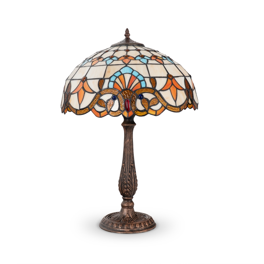 Brilagi - Lampada da tavolo in stile Tiffany MIRABELLA 2xE27/60W/230V