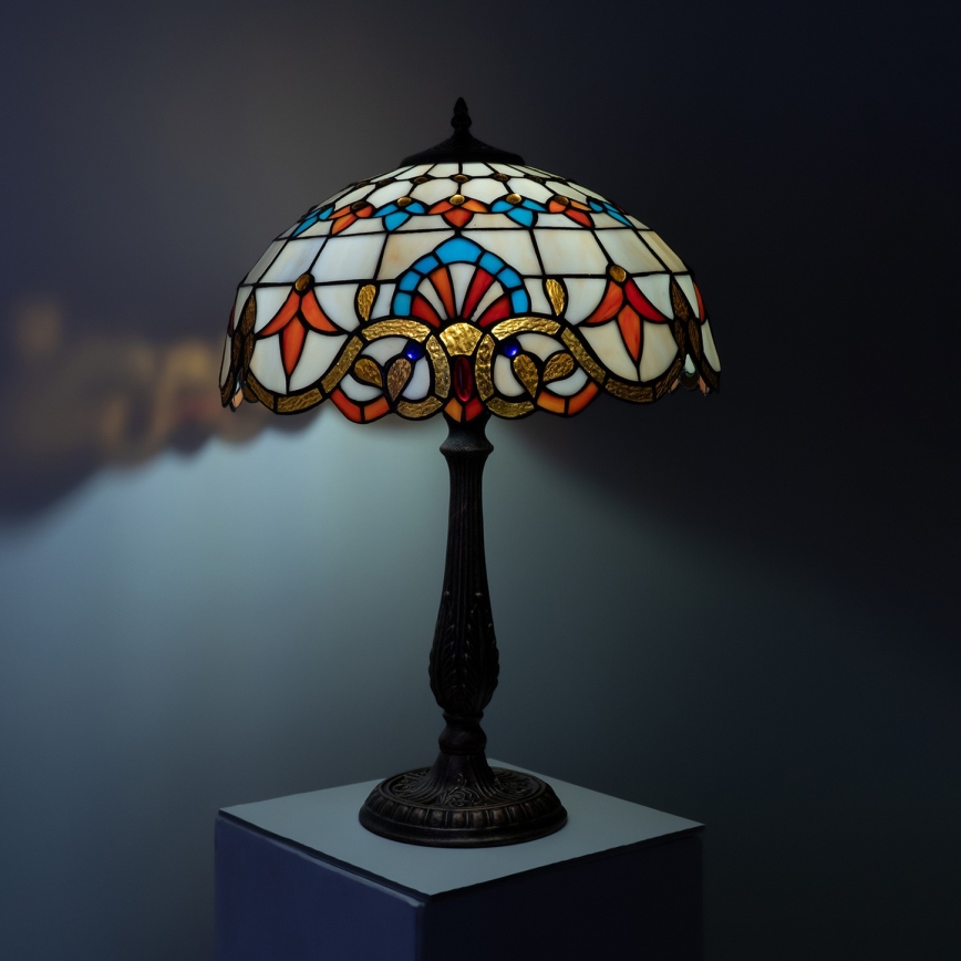 Brilagi - Lampada da tavolo in stile Tiffany MIRABELLA 2xE27/60W/230V