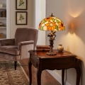 Brilagi - Lampada da tavolo in vetro stile Tiffany SUNFLOWER 1xE27/60W/230V