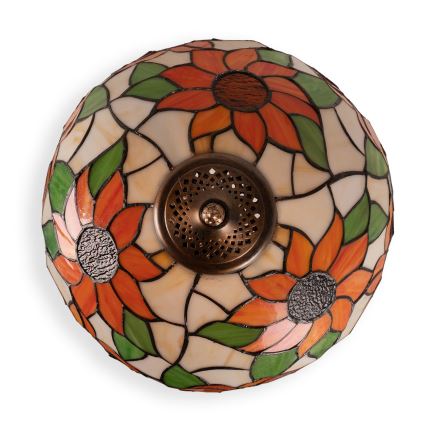 Brilagi - Lampada da tavolo in vetro stile Tiffany SUNFLOWER 1xE27/60W/230V