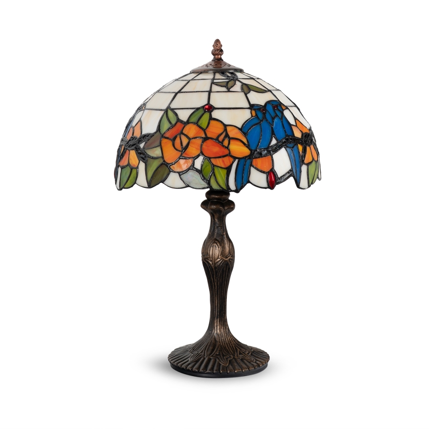 Brilagi - Lampada da tavolo in vetro Tiffany JUNGLE 1xE27/60W/230V