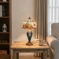 Brilagi - Lampada da tavolo in vetro Tiffany MIRABELLA 1xE27/60W/230V + 1xE14/40W