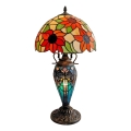 Brilagi - Lampada da tavolo in vetro Tiffany SUNFLOWER 1xE27/60W/230V + 1xE14/40W