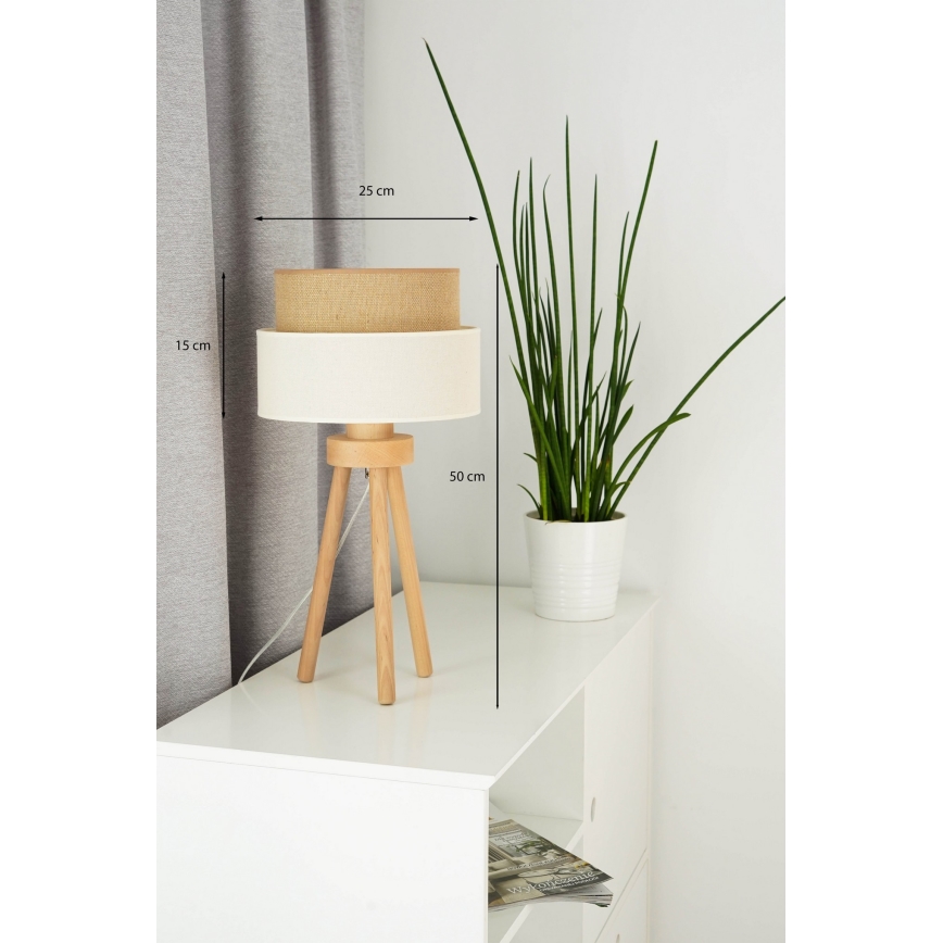 Brilagi - Lampada da tavolo LED BOHO STYLE 1xE27/15W/230V