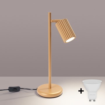Brilagi - Lampada da tavolo LED CRESTO 1xGU10/10W/230V dorata