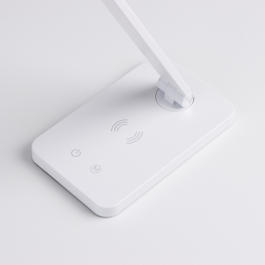 BRILAGI - Lampada da tavolo dimmerabile a sfioramento a LED con ricarica wireless QI MODO CHARGE LED/7W/5V 3000/4000/6000K bianca