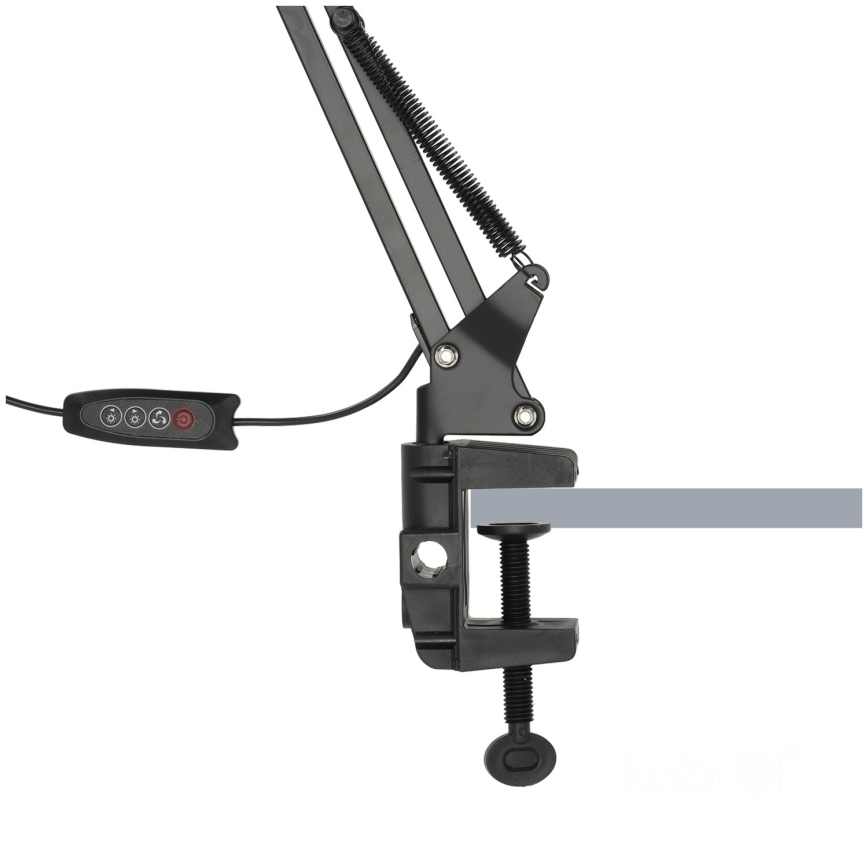 Brilagi - LED Dimmerabile flessibile lampada da tavolo VARIO LED/15W/230V 3000-6000K nero