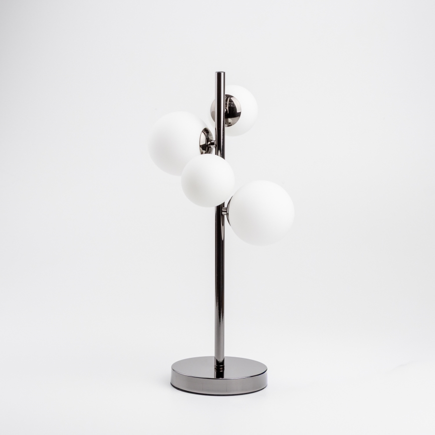 Brilagi - Lampada da tavolo LED MILLA 4xG9/3W/230V cromo lucido/bianco