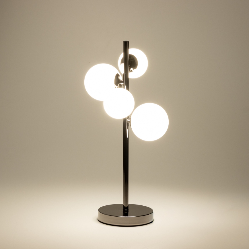 Brilagi - Lampada da tavolo LED MILLA 4xG9/3W/230V cromo lucido/bianco