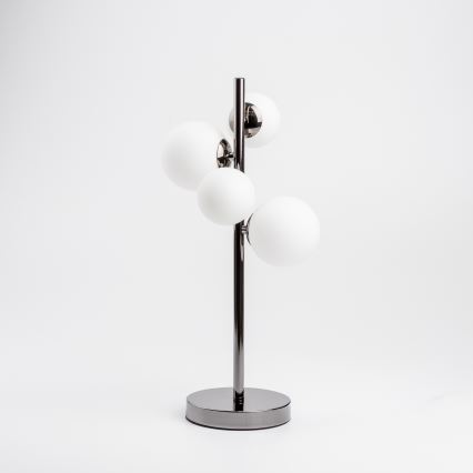 Brilagi - Lampada da tavolo LED MILLA 4xG9/3W/230V nero cromato/bianco
