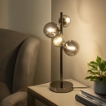 Brilagi - Lampada da tavolo LED MILLA 4xG9/3W/230V nero cromato/fumé