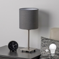 Brilagi - Lampada da tavolo LED NUBILA 1xE27/60W/230V antracite