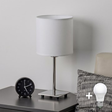 Brilagi - Lampada da tavolo LED NUBILA 1xE27/60W/230V bianca