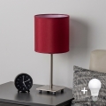 Brilagi - Lampada da tavolo LED NUBILA 1xE27/60W/230V rosso pompeiano