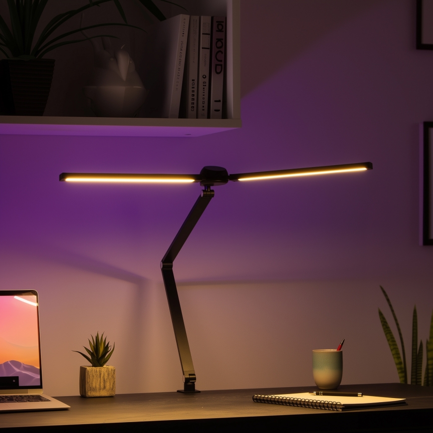 Brilagi - Lampada da tavolo dimmerabile a LED RGB con controllo touch e clip VARIO LED/18W/230V 3000-6500K CRI 96