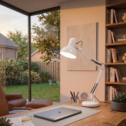 Brilagi - Lampada da tavolo LED ROMERO 1xE27/10W/230V bianca