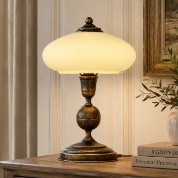 Brilagi - Lampada da tavolo MOLLERO 1xE14/11W/230V bronzo/patina