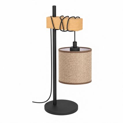 BRILAGI - Lampada da tavolo NUBILA 1xE27/40W/230V marrone/nero