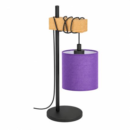 BRILAGI - Lampada da tavolo NUBILA 1xE27/40W/230V marrone/nero/viola