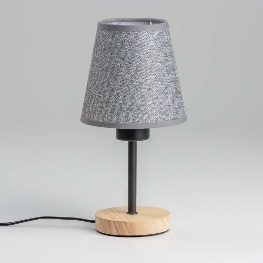 Brilagi - Lampada da tavolo NUBILA WOOD 1xE27/25W/230V quercia/grigio