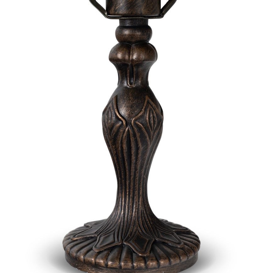 Brilagi - Lampada da tavolo Tiffany in vetro color avorio 1xE27/60W/230V