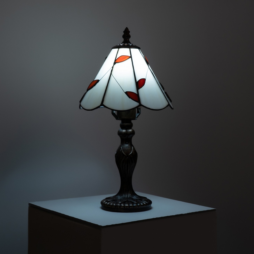 Brilagi - Lampada da tavolo Tiffany in vetro colorato FOLIA 1xE27/60W/230V
