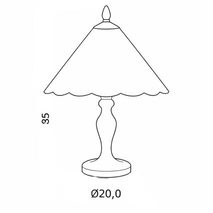 Brilagi - Lampada da tavolo Tiffany in vetro colorato FOLIA 1xE27/60W/230V