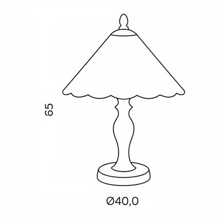 Brilagi - Lampada da tavolo Tiffany in vetro colorato FOLIA 1xE27/60W/230V
