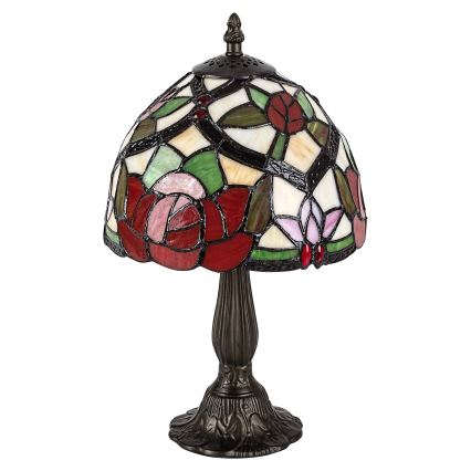 Brilagi - Lampada da tavolo Tiffany in vetro colorato GARLAN 1xE14/40W/230V